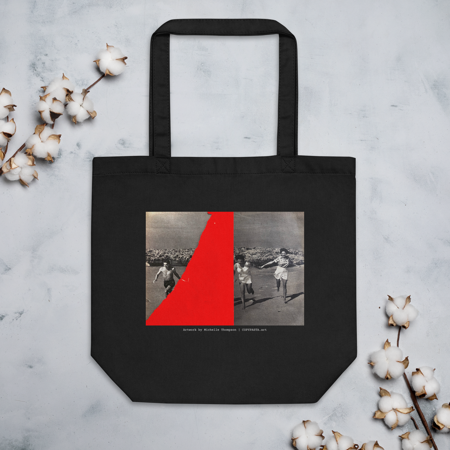 Michelle Thompson - Getting there - Black Designer Tote