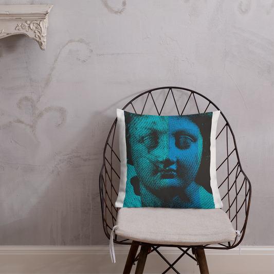 Nicola Villa - Etched Pixels #05 - Throw Pillow