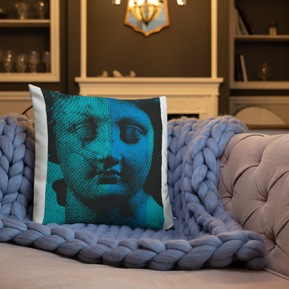 Nicola Villa - Etched Pixels #05 - Throw Pillow