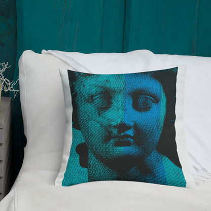 Nicola Villa - Etched Pixels #05 - Throw Pillow