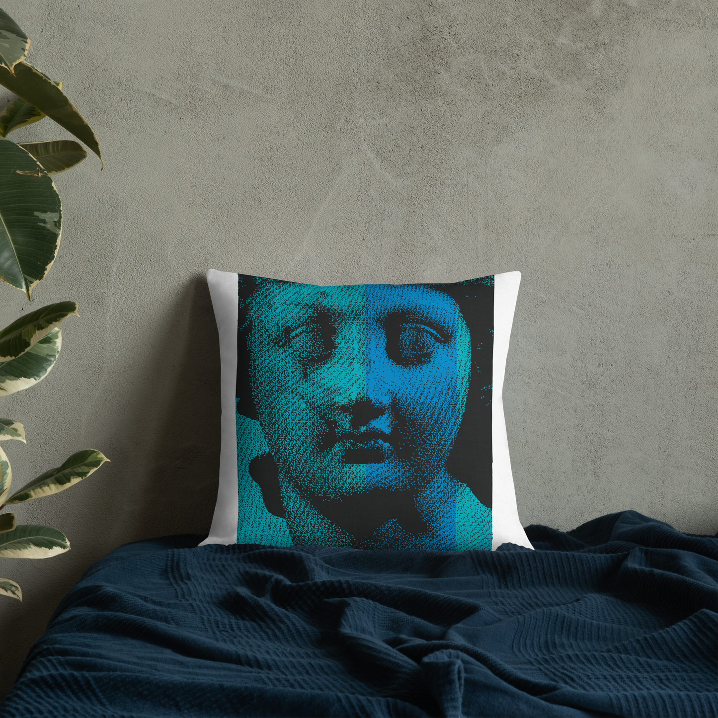 Nicola Villa - Etched Pixels #05 - Throw Pillow