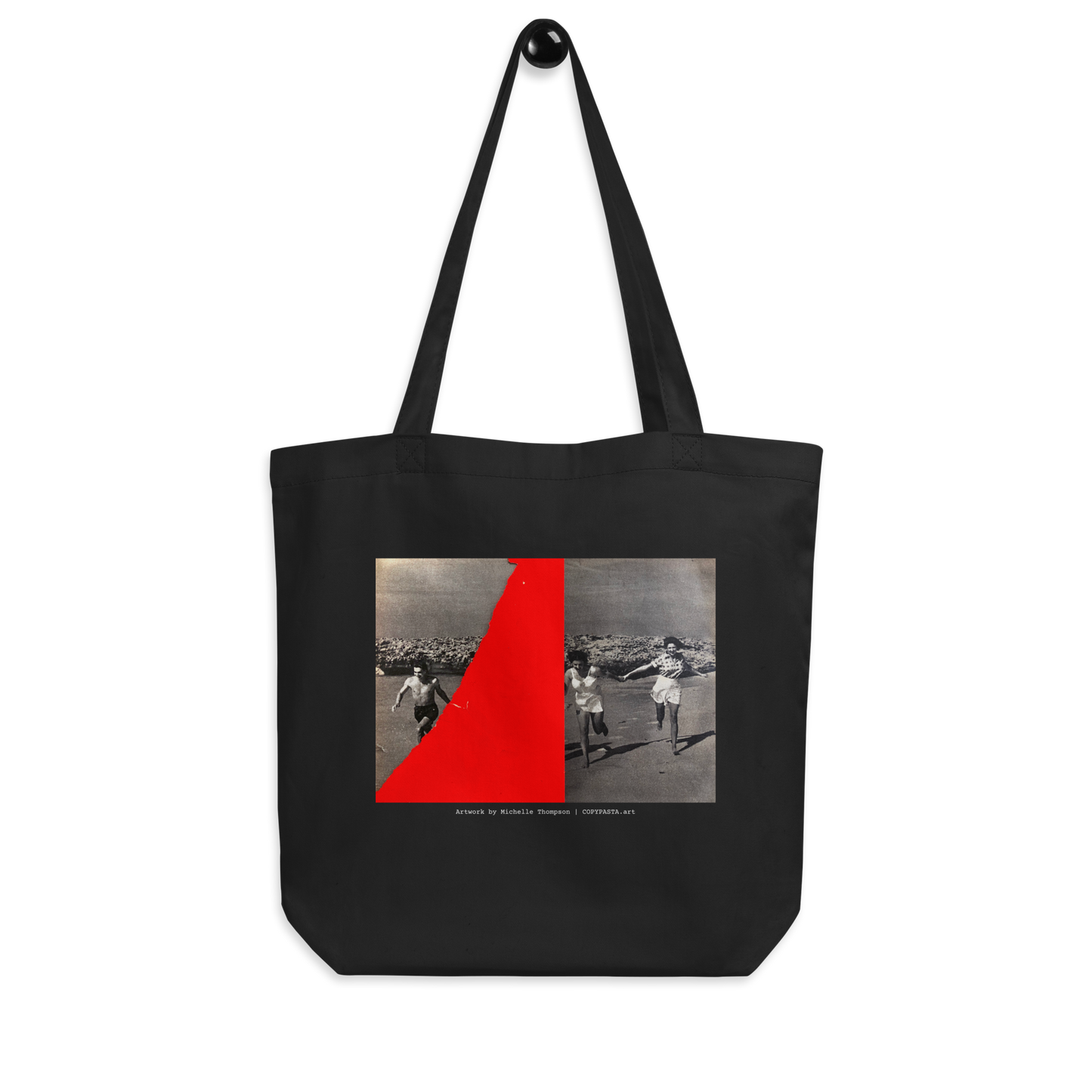 Michelle Thompson - Getting there -  Black Designer Tote